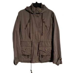 Kenna-T Military Utility Jacket with hood XS – Green, Multi-Pocket